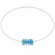Collier Fil d'Acier Boutons Pate de Verre - Classics