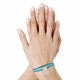 Bracelet Double Tour Lien Satin et Trèfle Argent