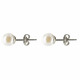 Boucles d'Oreilles Clou Argent et Perles de Culture 6.5-7 mm - Classics