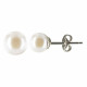 Boucles d'Oreilles Clou Argent et Perles de Culture 6.5-7 mm - Classics