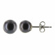 Boucles d'Oreilles Clou Argent et Perles de Culture 6.5-7 mm - Classics