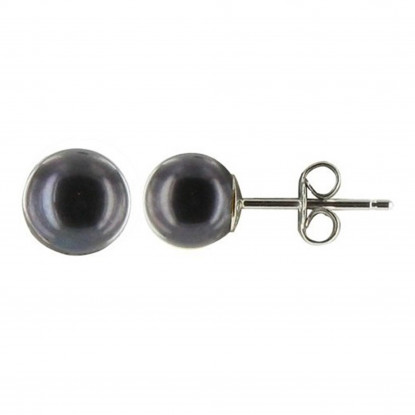 Boucles d'Oreilles Clou Argent et Perles de Culture 6.5-7 mm - Classics
