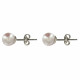Boucles d'Oreilles Clou Argent et Perles de Culture 6.5-7 mm - Classics