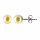 Boucles d'Oreilles Clou Argent et Perles de Culture 6.5-7 mm - Classics