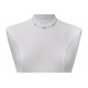 Collier Tubes Argent Perles de Larimar et d'Argent