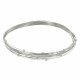 PHOTO A VE Collier 17 Fils en Argent avec Perles Blanches