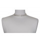 Collier Multi-Fils Argent et Perles Blanches