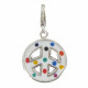 Charms Argent Médaille Paix Emaillé - Classics