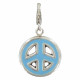 Charms Argent Médaille Paix Emaillé - Classics