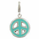 Charms Argent Médaille Paix Emaillé - Classics