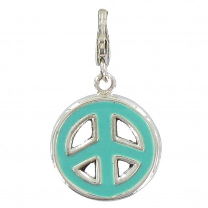Charms Argent Médaille Paix Emaillé - Classics