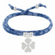 Bracelet Double Tour Lien Liberty et Trèfle Argent - Classics