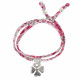Bracelet Double Tour Lien Liberty et Trèfle Argent - Classics