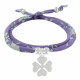 Bracelet Double Tour Lien Liberty et Trèfle Argent - Colors