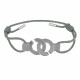 PHOTO A VE Bracelet Argent Menottes Lien Gris Clair