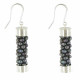 Boucles d'Oreilles Argent Torsade de Perles de Culture - Classics