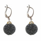 Boucles d'Oreilles Argent Boules Paillettes - Classics