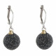 Boucles d'Oreilles Argent Boules Paillettes - Classics