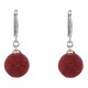 Boucles d'Oreilles Argent Boules Paillettes - Classics