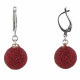 Boucles d'Oreilles Argent Boules Paillettes - Classics
