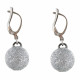 Boucles d'Oreilles Argent Boules Paillettes - Classics