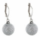 Boucles d'Oreilles Argent Boules Paillettes - Classics