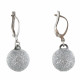 Boucles d'Oreilles Argent Boules Paillettes - Classics