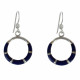 Boucles d'Oreilles Argent Anneau et Résine - Classics