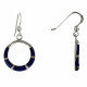 Boucles d'Oreilles Argent Anneau et Résine - Classics
