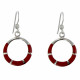 Boucles d'Oreilles Argent Anneau et Résine - Classics