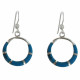 Boucles d'Oreilles Argent Anneau et Résine - Classics
