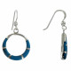 Boucles d'Oreilles Argent Anneau et Résine - Classics