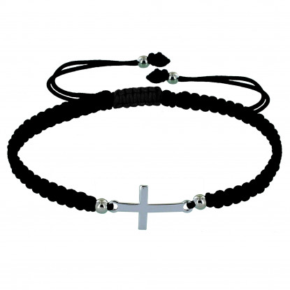 Bracelet Argent Croix Lien Tréssé - Classics