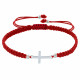 Bracelet Argent Croix Lien Tréssé - Classics