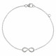 Bracelet Signe Infini Argent Rhodié