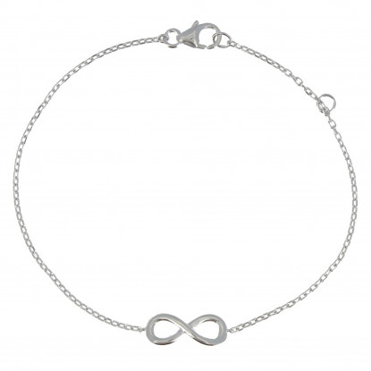 Bracelet Signe Infini Argent Rhodié