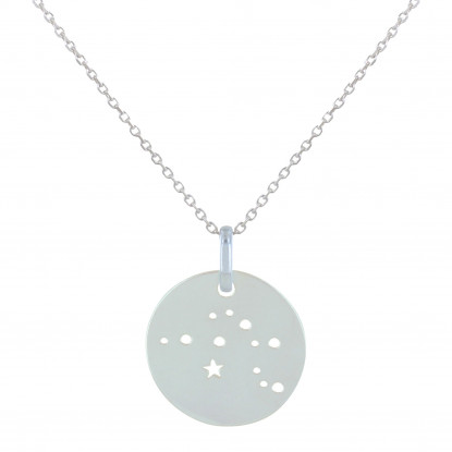 Collier Argent Constellation Verseau