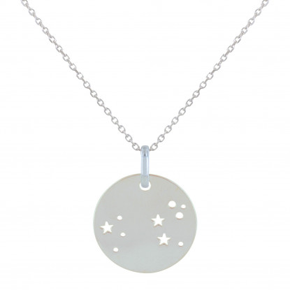 Collier Argent Constellation Lion