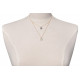 Collier Double Chaine Plaqué Or Médailles Rondes Lisses et Martelées