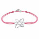 Bracelet Lien Médaille Argent Atome