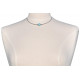 Collier Tubes Argent Une Perle de Larimar et Perles d'Argent
