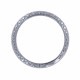 Bague Argent Alliance Deux Faces Motif Croix