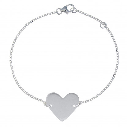 Bracelet Coeur en Argent