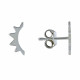 Boucles d'Oreilles Argent Demi Soleil