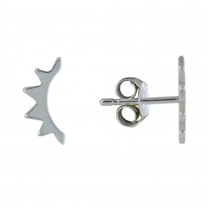 Boucles d'Oreilles Argent Demi Soleil