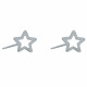 Boucles d'Oreilles Argent Etoile Filante
