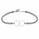 Bracelet Lien Argent Anneaux Toi et Moi - Classics