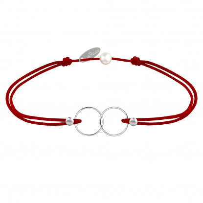 Bracelet Lien Argent Anneaux Toi et Moi - Classics