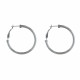 Boucles d'Oreilles Argent Créoles Rondes 5cm