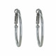 Boucles d'Oreilles Argent Créoles Rondes 5cm